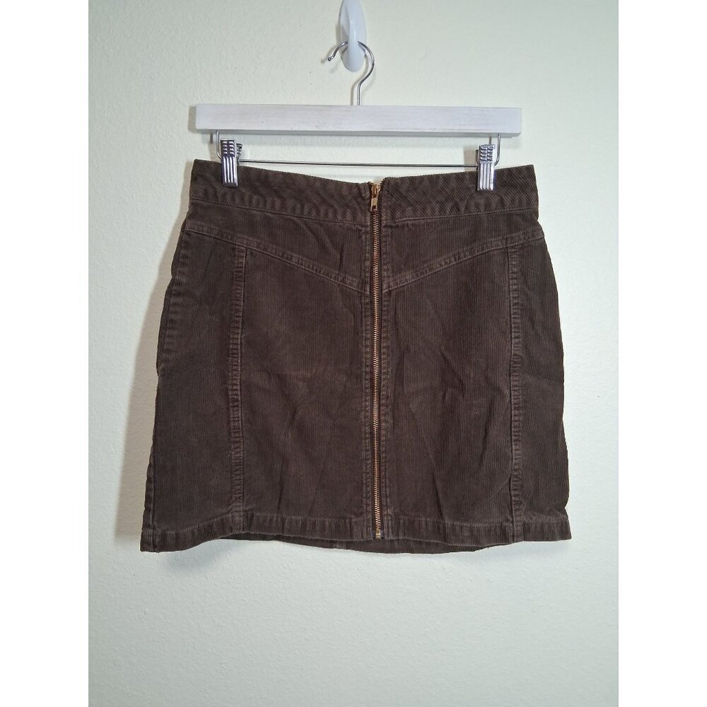 Wild Fable Corduroy Skirt Retro Y2K 90s 80s Pencil Brown Women's Size 10